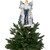 Sequined Angel with Wings Christmas Tree Topper Unlit - 12"
