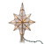 10.75" Lighted Gold Star Christmas Tree Topper, Clear Lights