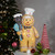 LED Lighted Glittered Gingerbread Snowman Chef Christmas Figure - 17.5"