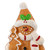 Frosted Gingerbread Snowman with Cookie Tree Christmas Figurine - 5.75"
