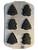 Wilton 6 Cavity Mini Cake Pan Mold, Christmas Tree & Gingerbread-Man Baking Pan