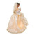 12" Pre-lit Ivory and Gold African American Angel Christmas Tree Topper