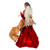 16" Pre-lit Red and Gold African American Angel Christmas Tree Topper