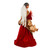 16" Pre-lit Red and Gold African American Angel Christmas Tree Topper