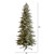 8.5' Pre-Lit Slim Flocked Spruce Artificial Christmas Tree, Warm White LED Lights