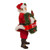 10.5" Battery Operated Coke Santa with Lighted Wreath Christmas Tabletop Figurine