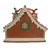 10.5" Battery Operated LED Santa's Workshop Gingerbread House Christmas Tabletop Decoration