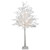 5' LED Lighted White Lace Artificial Christmas Tree - Warm White Lights