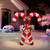 52" Red and White Lighted "Joy" Candy Cane Christmas Outdoor Decoration
