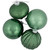 Matte and Shiny Finish Ball Glass Christmas Ornaments - 3" (80mm) - Dark Aquamarine - 9ct