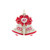 Set of 8 "40th Anniversary" Bell Christmas Ornaments 4.5"