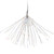 20" LED Lighted Firework Silver Branch Christmas Decoration - Multi-Color Lights