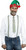 3pc Green and Red Nordic Snowflakes Christmas Suspender Kit - One Size Fits Most