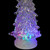 LED Lighted Acrylic Christmas Tree with Star Decoration - 12" - Multicolor Lights