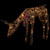 35" LED Lighted Feeding Rattan Reindeer Outdoor Christmas Decoration