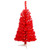 3’ Pre-Lit Mini Red Artificial Christmas Tree, Clear LED Lights