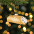 4.5" Glittered Cannoli Glass Christmas Hanging Ornament