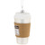 4" X-Large Coffee To Go Glass Christmas Ornament