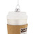 4" X-Large Coffee To Go Glass Christmas Ornament