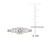 1.30 Carat (ctw) Lab-Created Three-Stone Moissanite Engagement Ring in 10K Yellow Gold - 08DLG1008400MOI-4