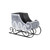 Galvanized Christmas Sleigh Tabletop Decoration Gray - 18.25"