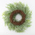 AuldHome Artificial Christmas Wreath; Evergreen Flocked Greenery with Pinecones for Doors, Stairways and Windows, Indoor/Outdoor