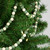 6' Green and Cream Wooden Beads Christmas Garland, Unlit