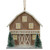 4" Battery Operated Lighted Rustic House with Trees Christmas Ornament