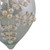 Set of 2 Shiny Artic Blue Textured Snowflakes Finial Christmas Glass Ornaments 5"