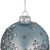 Set of 2 Light Blue Jeweled Reflective Snowflakes Glass Christmas Ball Ornaments 4"