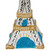 4.75" Silver Eiffel Tower Glittered Christmas Glass Hanging Ornament
