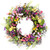 Butterfly and Wildflower Floral Twig Spring Wreath - 24"
