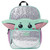 Star Wars Kids The Mandalorian Baby Yoda 17" Laptop Backpack, Glittery Silver