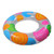 Inflatable Clear and Orange Swimming Pool Inner Tube Ring Float, 35-inch