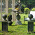 32" Gray and Green Traditional Style Ever Pedestal Base