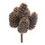 Frosted Pinecone Artificial Christmas Bundles - 9" - Brown - Set of 12