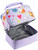 Fit & Fresh Edna French 2 Compartment Insulated Lunch Box, Purple Cats Lunchbag