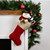 Cable Knit Christmas Stocking - 20.5" - Red and Beige