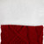 Cable Knit with Faux Fur Cuff Christmas Stocking  - 20.5" - Red and White