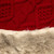 Cable Knit Christmas Tree Skirt with Faux Fur Trim- 48" - Red