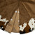 Corduroy Christmas Tree Skirt with Faux Fur Trim - 48" - Brown