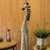 Zeckos 40 Inch Hand Carved / Painted Wood Zebra Sculpture Statue