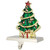 Decorated Christmas Tree Metal Stocking Holder - 6"