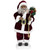 African American Animated and Musical Santa Claus with Candle Christmas Figure - 2'