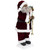 African American Animated and Musical Santa Claus with Candle Christmas Figure - 2'