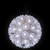 LED Lighted Starlight Sphere Hanging Outdoor Christmas Decoration- 6" - Pure White Lights