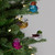 Sequined Birds Clip-On Christmas Ornaments - 2.75" - Set of 8