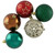 Stars and Reindeer Shatterproof Christmas Ball Ornaments - 2.25" (58mm) - 60ct