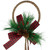 Jingle Bells with Plaid Bow Hanging Christmas Decoration - 20" - Gold