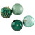 Shiny and Textured Shatterproof Christmas Ball Ornaments - 3" (76mm) - Green - 48ct